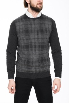 SWETER MĘSKI CAMEL ACTIVE SZARY BAWEŁNA L