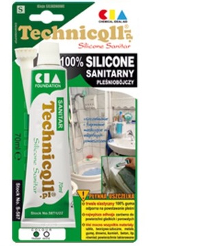 SILIKON SANITARNY 70 ml BEZBARWNY - TECHNICQLL