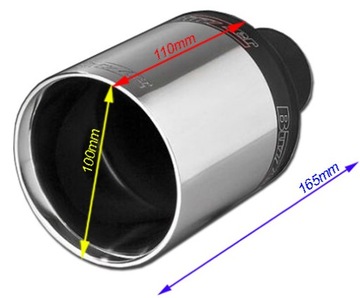 Спортивная насадка на глушитель BUZZER 100 мм ZZ103X