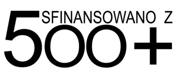 NAKLEJKI NA AUTO SAMOCHÓD SFINANSOWANO Z 500+