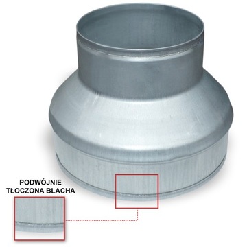 РЕДУКЦИЯ оцинкованная каминная гибкая труба 250/160 TERMOFLEX