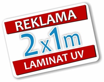 Tablica Reklamowa 200x100 cm PCV Szyld Reklama 2x1m Laminat UV - PROJEKT