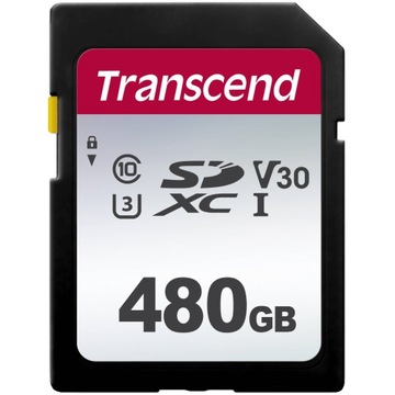 TRANSCEND SDXC 480 ГБ U3 v30 95 МБ/с