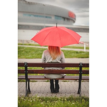 PARASOL MĘSKI parasolka automat SOLIDNY szary