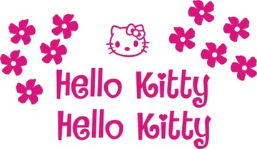 HELLO KITTY Наклейки с цветами 25-B РАЗНЫХ ЦВЕТОВ