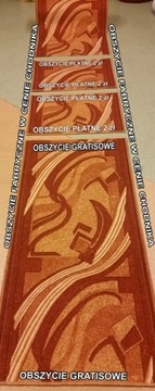 GRUBY CHODNIK DYWANOWY FRIESE 100CM POPIEL SZARY