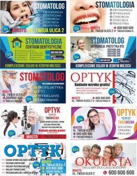 Baner reklamowy Reklama - Optyk Okulista 2