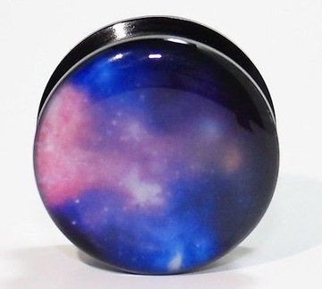 TUNELE PLUGI AKRYLOWY TUNEL PLUG GALAXY 22 mm