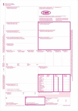 CMR międzynarodowy list przewozowy oryginał + 5 kopii A4 78 kartek 800-3