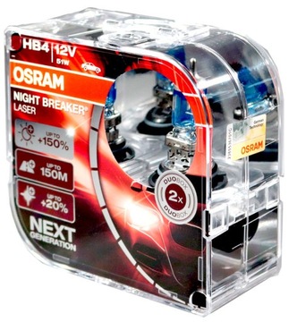 OSRAM Żarówki HB4 Night Breaker LASER +150% 150M