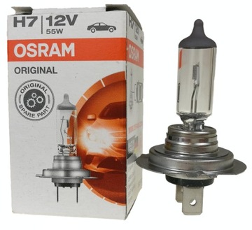 Żarówka HALOGENOWA OSRAM Oryginal PX26d 12V 55W H7 homologacja E1-10szt FV