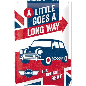 Tablica plakat MINI COOPER blaszany metal prezent 20x30