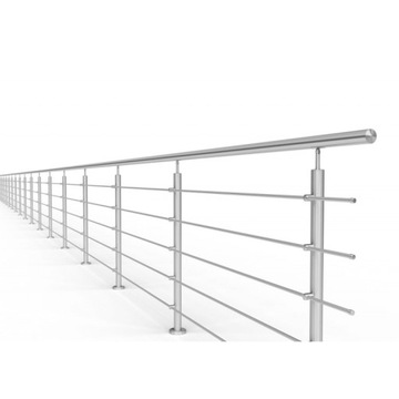 фото ориг. №2, Balustrade stainless steel model atlanta, filling 5 x o12 mm, length: 3 m