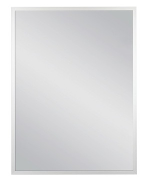 Lustro w srebrnej ramie aluminiowej łazienka 60x80