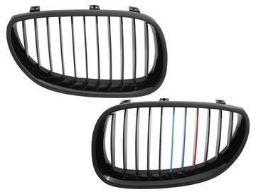 ATRAPA GRILL KRATKA BMW 5 E60 E61 TUNING BLACK POŁ