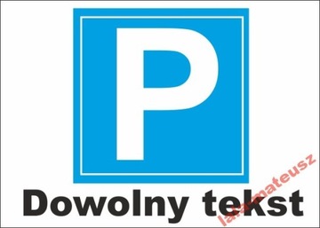 ZNAK tablica parking dla klientów duża 50 cm PCV
