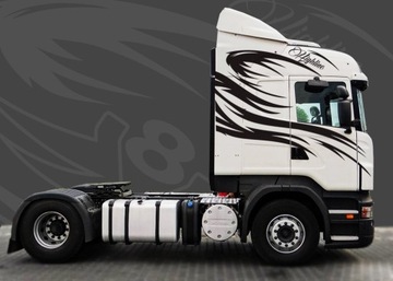 Наклейки Scania набор наклеек SCANIA с пламенем