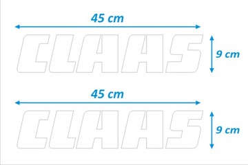 НАКЛЕЙКИ НАКЛЕЙКИ - CLAAS - 2 шт. - БЕЛЫЕ.