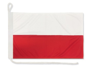 Flaga POLSKI na jacht 30x40 cm Bandera jachtowa żeglarska POLSKA