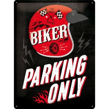 BIKER PARKING SZYLD TABLICA 30X40 WYPRZEDAŻ