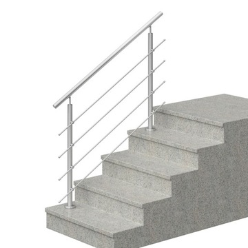 фото ориг. №3, Balustrade stainless steel, handrail 1, 5 mb, solid tube o thickness 2, 0 mm