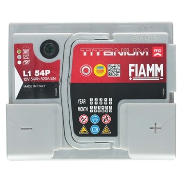 АККУМУЛЯТОР FIAMM TITANIUM PRO 54Ач 520А