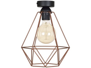 Industrialna Lampa PLAFON LOFT retro edison miedź