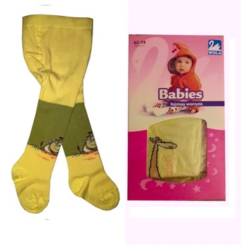 WOLA BABIES rajstopki dziecięce 5027 bawełna 62-74