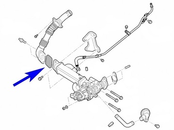 Заглушка EGR Fiat Ducato Iveco Daily 2.3 JTD HPI