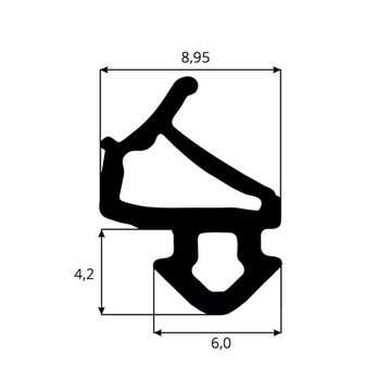 фото ориг. №3, Gasket window to windows black pvc veka s-1126 300mb