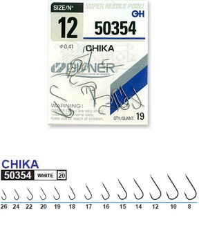 OWNER HOOKS 50354 CHIKA SILVER Размер 12 14 шт.