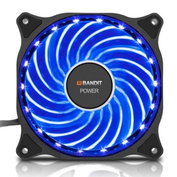 WENTYLATOR SILENT - 18 LED - BLUE NIEBIESKI MOLEX