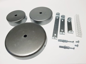 Металлическая розетка, стальная потолочная обшивка, светильник-паук в стиле ретро ЛОФТ своими руками 13см