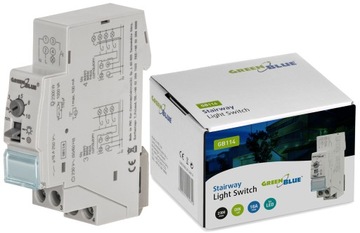 AUTOMAT SCHODOWY WYŁĄCZNIK CZUJNIK TIMER DIN do LED GreenBlue GB114
