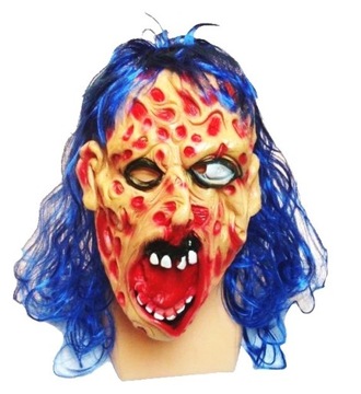 Maska ZOMBIE z bliznami Potwora Potwór HALLOWEEN