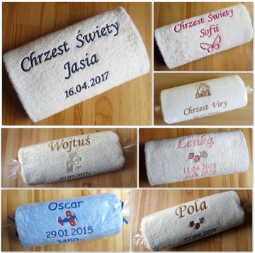 RĘCZNIK z HAFT imię prezent DZIEŃ DZIECKA okrycie
