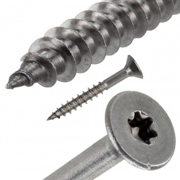 Wkręty do drewna nierdzewne 4x40mm Torx 100szt A2