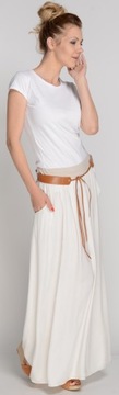 ЛЕТО воздушная длинная юбка MAXI BOHO BEIGE S, M, L