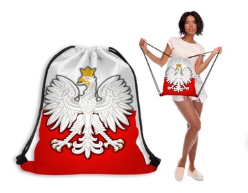WOREK PLECAK NADRUK Nr 012 GODŁO POLSKI TRWAŁE PL