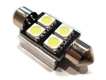 ЛАМПОЧКА 4 LED 5050 SMD ТРУБА 36мм C5W C10W CANBUS