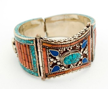 TYBETAŃSKA BRANSOLETKA - RĘKODZIEŁO UNIKAT
