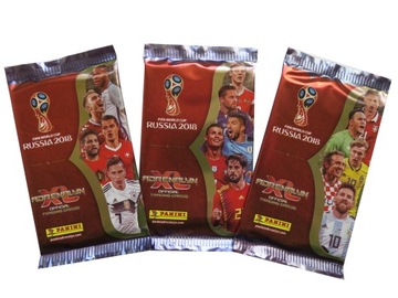 PANINI WORLD CUP RUSSIA 2018 ОРИГИНАЛЬНАЯ КОРОБКА 50 ПАКЕТОВ ФУТБОЛЬНЫЕ КАРТОЧКИ