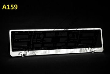 Рамка номерного знака ПОЛЬША из нержавеющей стали, хромированная