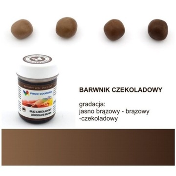 BARWNIK SPOŻYWCZY W ŻELU BRĄZ CZEKOLADOWY 35G