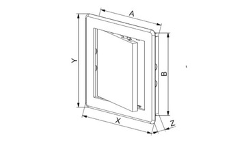 AWENTA DRZWICZKI REWIZYJNE DT12 200x200 MASKOWNICA