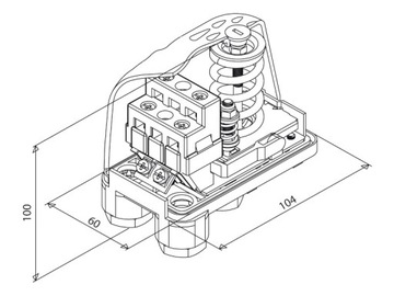 Гидрофорное реле давления PM5 230V Italtecn.