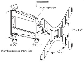 Держатель LCD/LED 32-47 VESA 400x400, кронштейн 52см PSW741