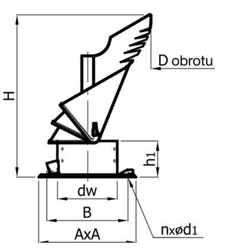 ПОЖАРНАЯ КРЫШКА ДЫМОХОДА ROTOWENT DRAGON 250 DARCO