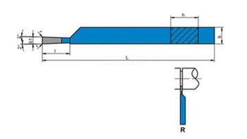 Фреза токарно-ножевая ISO7R NNPa-c 12х8мм