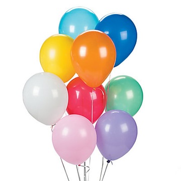 BALONY PASTELOWE 35 CM 8 KOLORÓW 100 SZT BALON !!